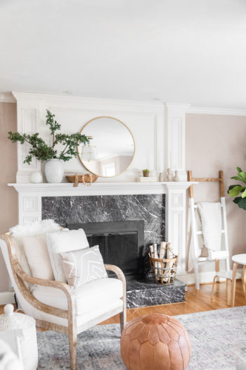 How to Style your Mantel from Christmas to Winter - Living with Amanda