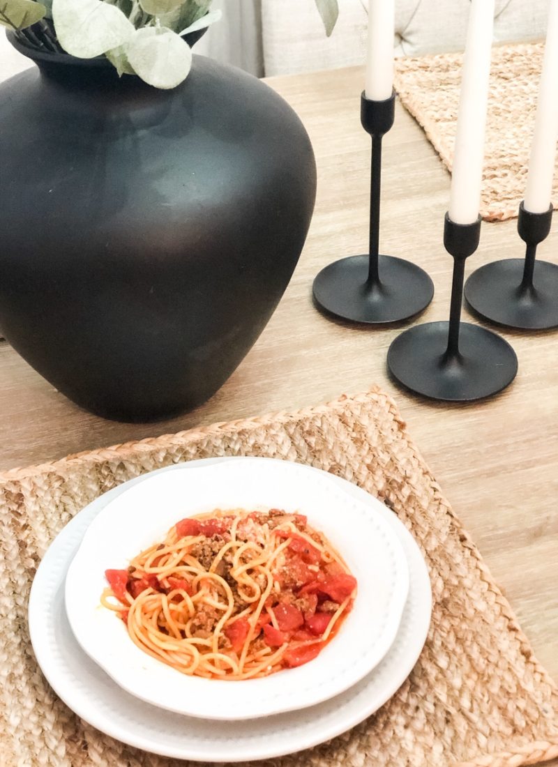 From My Table to Yours: Instant Pot Spaghetti with Meat Sauce