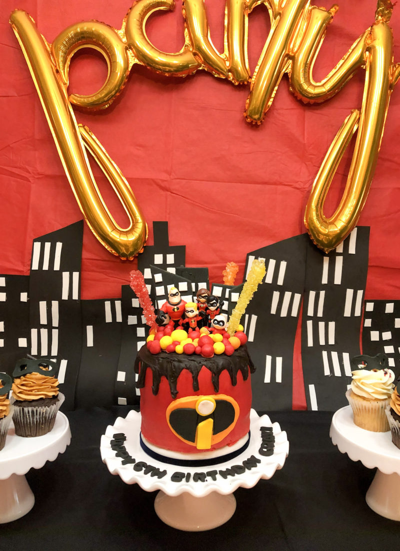 The Incredibles Themed Sixth Birthday Party