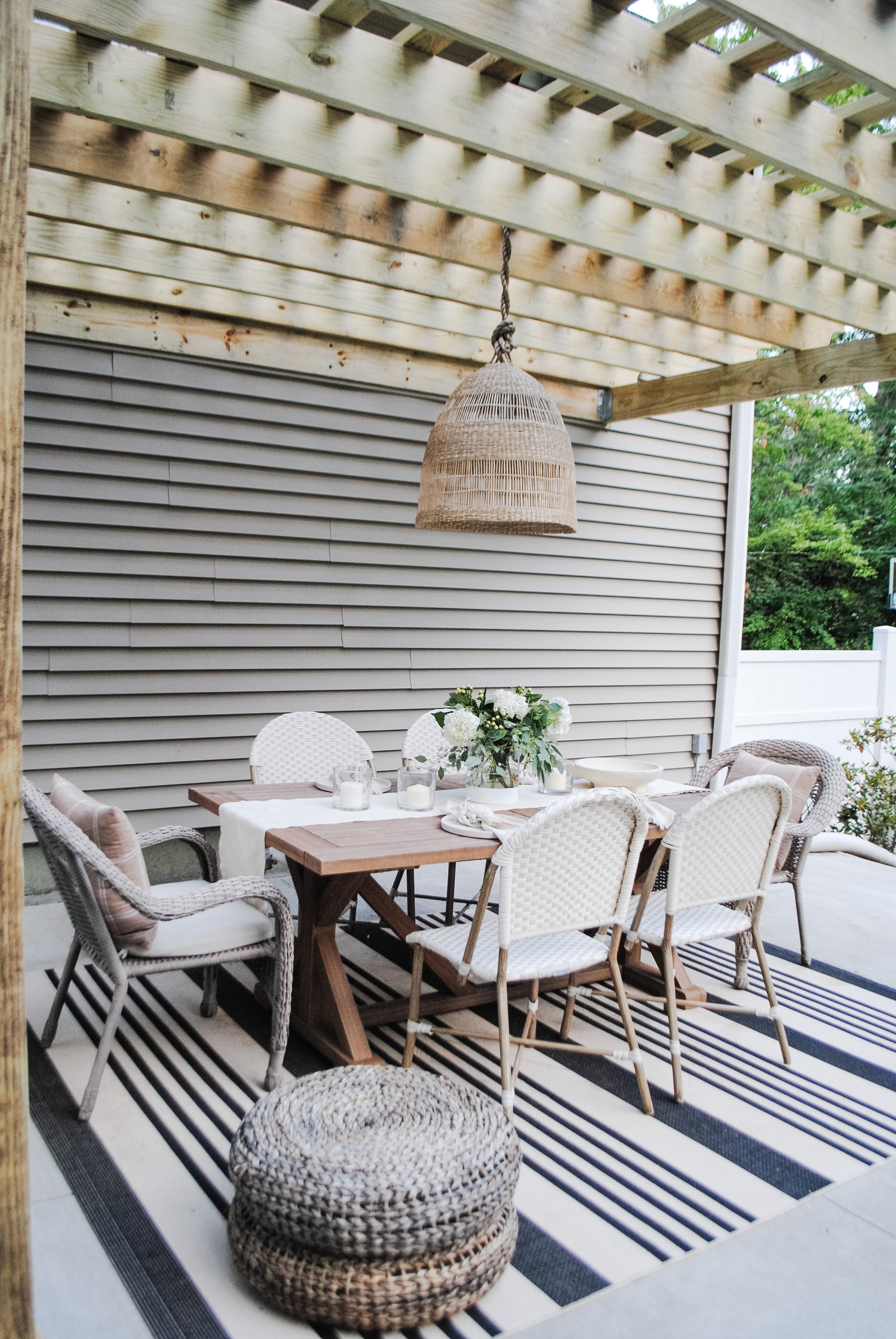 Announcing Our Transformed Outdoor Space with a NEW Pergola